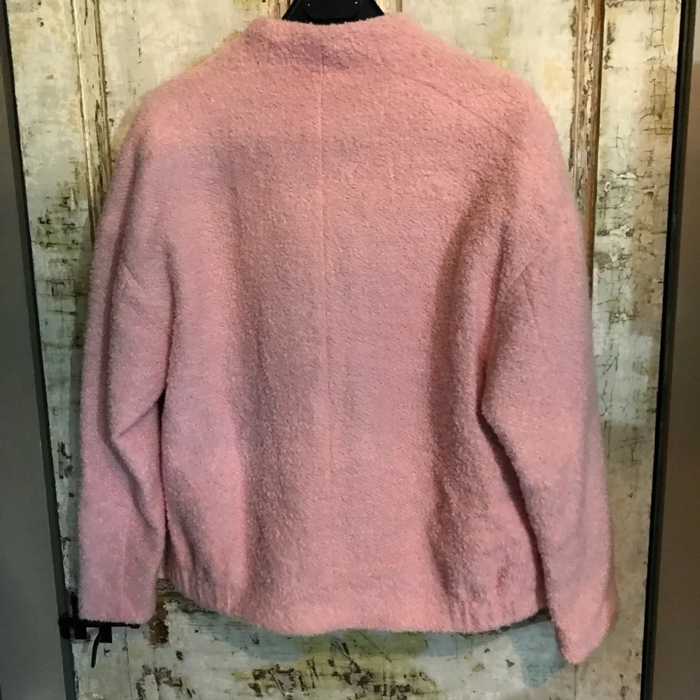 New Zara Trafaluc Womens Pink Wool Jacket Small